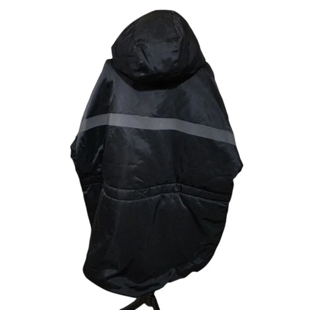 Nike Sportswear Tech Fleece Parka Hooded Full Zip Puffer Coat Jacket Black XXL‎